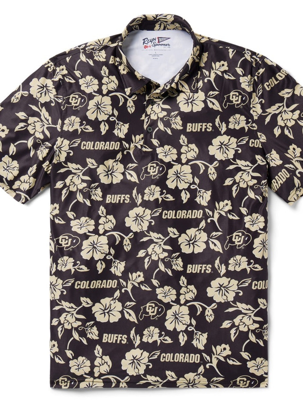 Reyn Spooner Shirt Mens XL University Colorado Game Day CU Buffaloes Performance